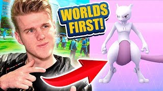 THE WORLDS FIRST EVER MEWTWO CAUGHT IN POKEMON GO!