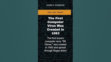 The First Computer Virus Was Created in 1983! 💻 | Mind-Blowing Fact #facts #didyouknow #factoftheday