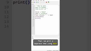 String Concatenation in Python 🔗 #PythonBasics #CodingForBeginners #LearnPython