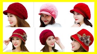 ladies cap | woolen cap design 
