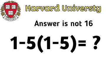 Only 1% Students Solve This! | Solve 1 – 5(1 – 5) = ? | Trending Math Challenge 2025