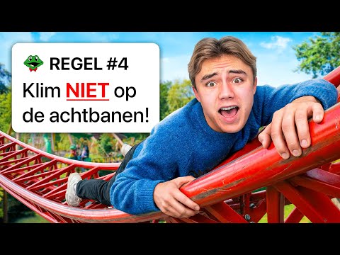 BREAKING ALL RULES IN AN AMUSEMENT PARK!🎢 *sent away*