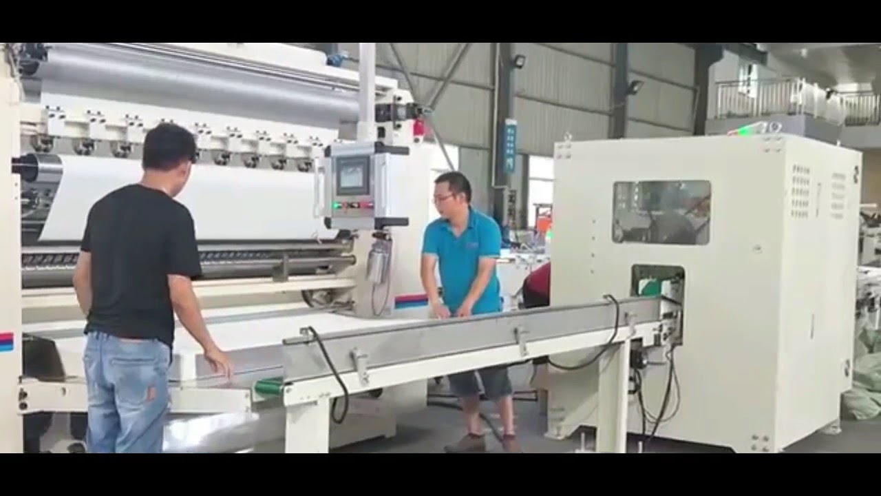 facial tissue production line with nylon and carton packing