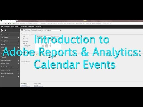 [Tutorial] Adobe Reports & Analytics: Setting Calendar Events