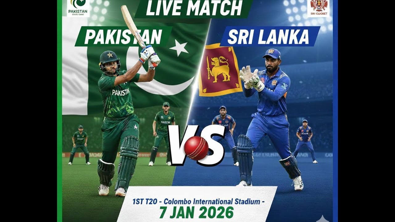 PAKISTAN VS SRILANKA 1ST T20 MATCH 7 JANUARY 2026 3MATCH T20 SERIES LIVE ||PAKVSSL||