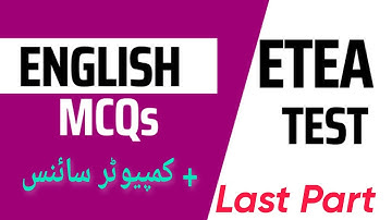 English MCQS For ETEA Test Computer Science Part 04 For Computer Operator Junior Clerk LDC UDC