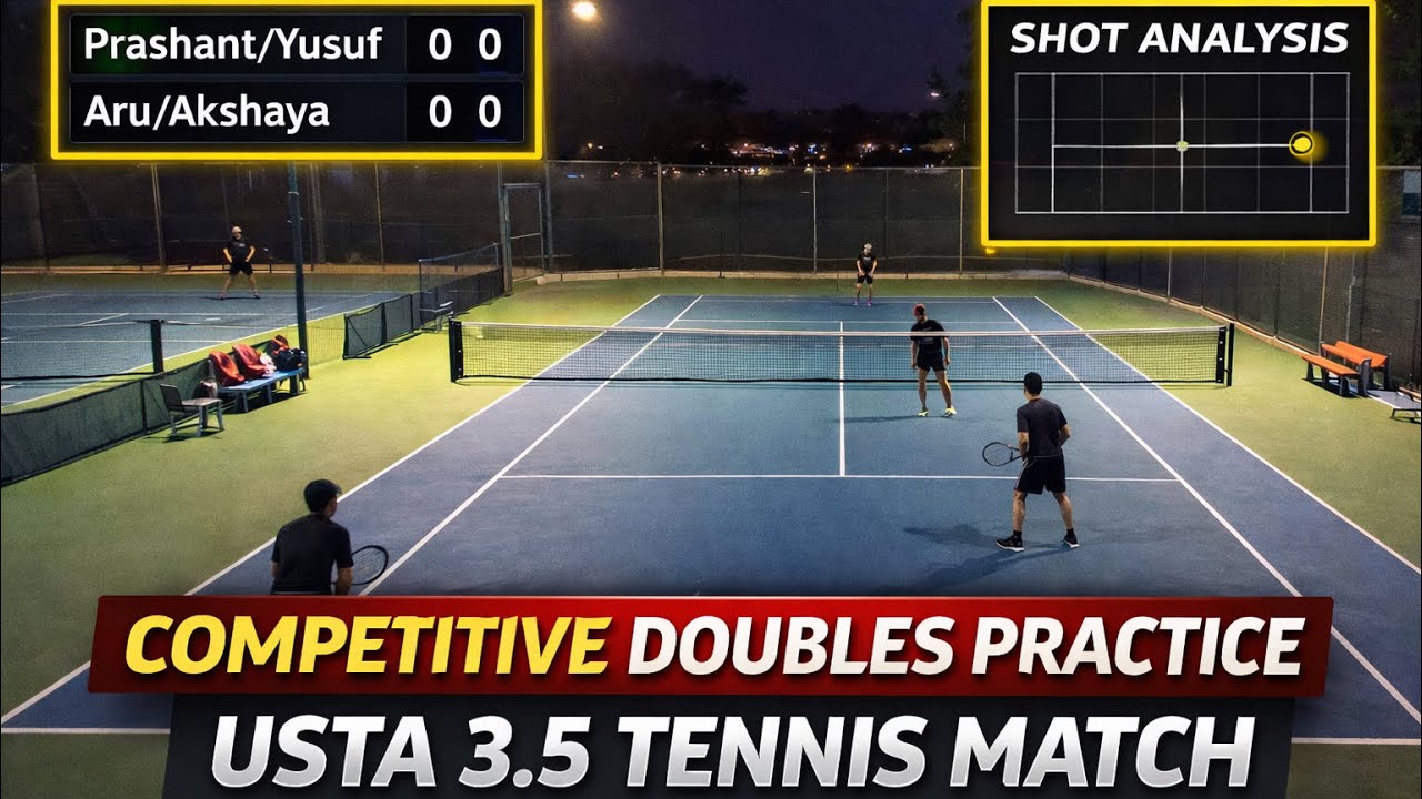 Competitive Doubles Practice | USTA 3.5 Tennis Match 🎾 - YouTube