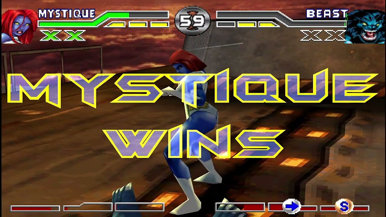 X-Men : Mutant Academy - Mystique arcade mode - YouTube