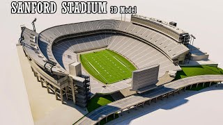 Sanford  Stadium 3d model video preview