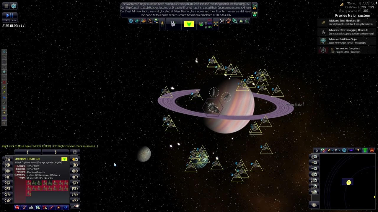 Distant Worlds Universe Better MOD Ч6 Уничтожаем пиратские базы рядом