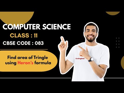 Find area of triangle using heron's formula😱🙂‍↔️#python #class11th #computerscience #CodingHub