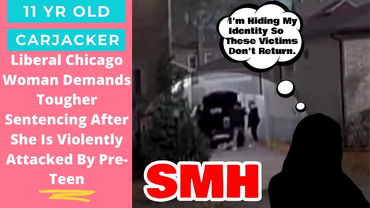 Pasty liberal demands that DA gets tough on crime after she is carjacked by 11 year old in driveway.