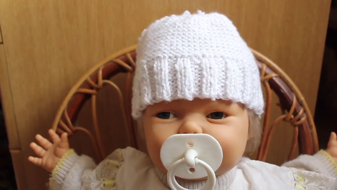 Tutorial Cappello Cuffiette Per Neonati Ai Ferri Con Spiegazioni