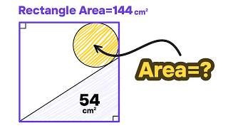 Can You Find the Area of the Circle | Geometry Challenge