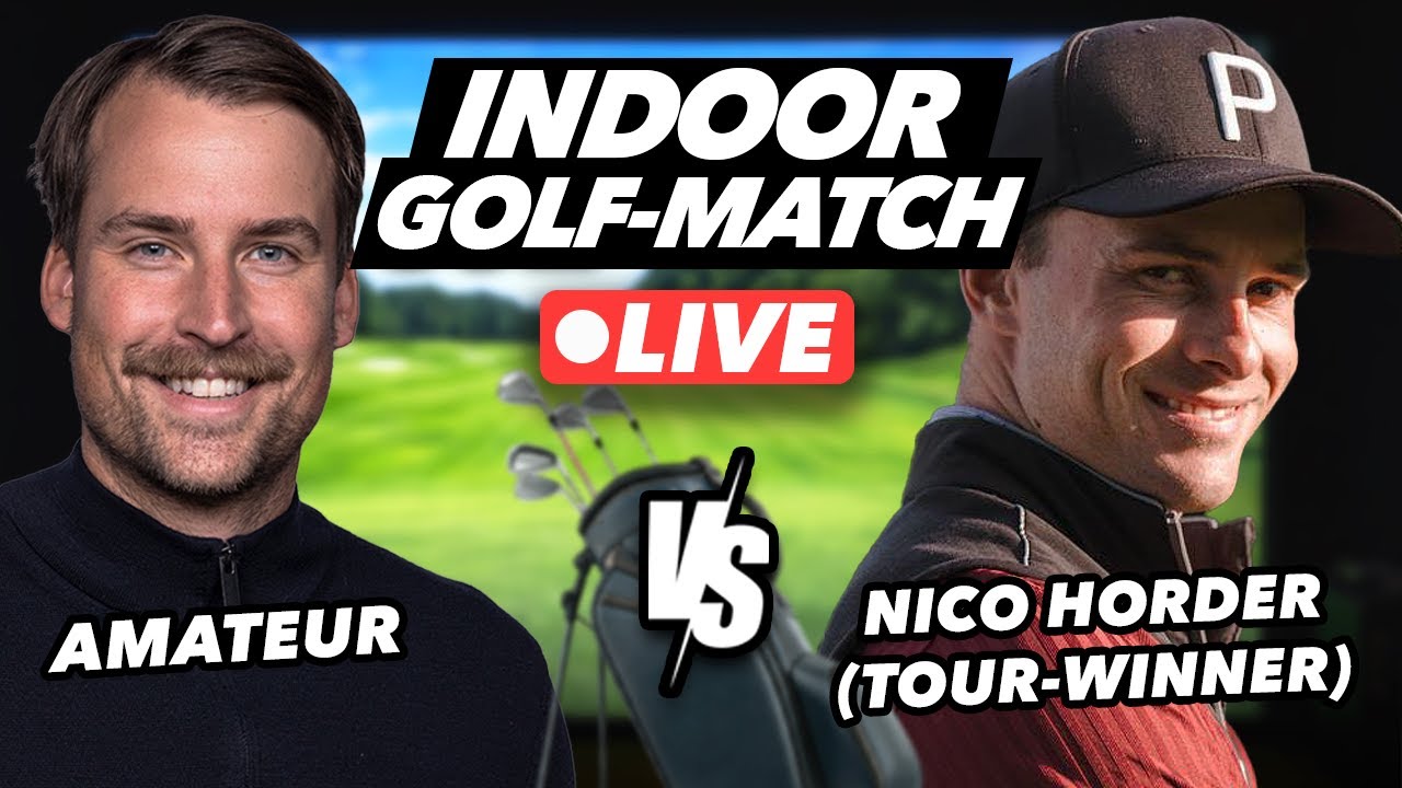 Golf-Challenge LIVE: Tour-Sieger Nico Horder im Indoor Match