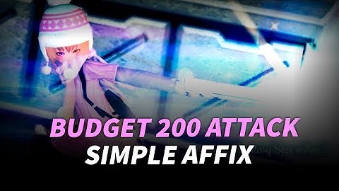 PSO2 Global - Simple Budget Affix? 6slot with 200 ATK + 12PP