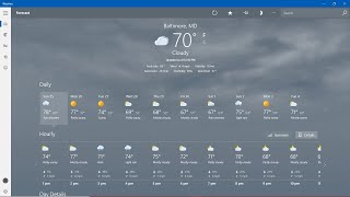 YouTube Recording Weather: Forecast in Maryland for Today & Tomorrow