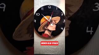 Jam dinding Mugiwara Monkey D Luffy, Lukis dan laser #onepiece #monkeydluffy #mugiwara #oplovers
