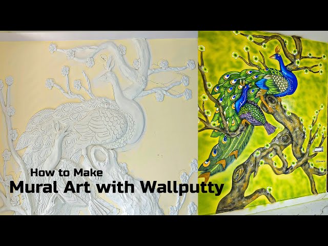 Wall putty Art - Tutorial. 