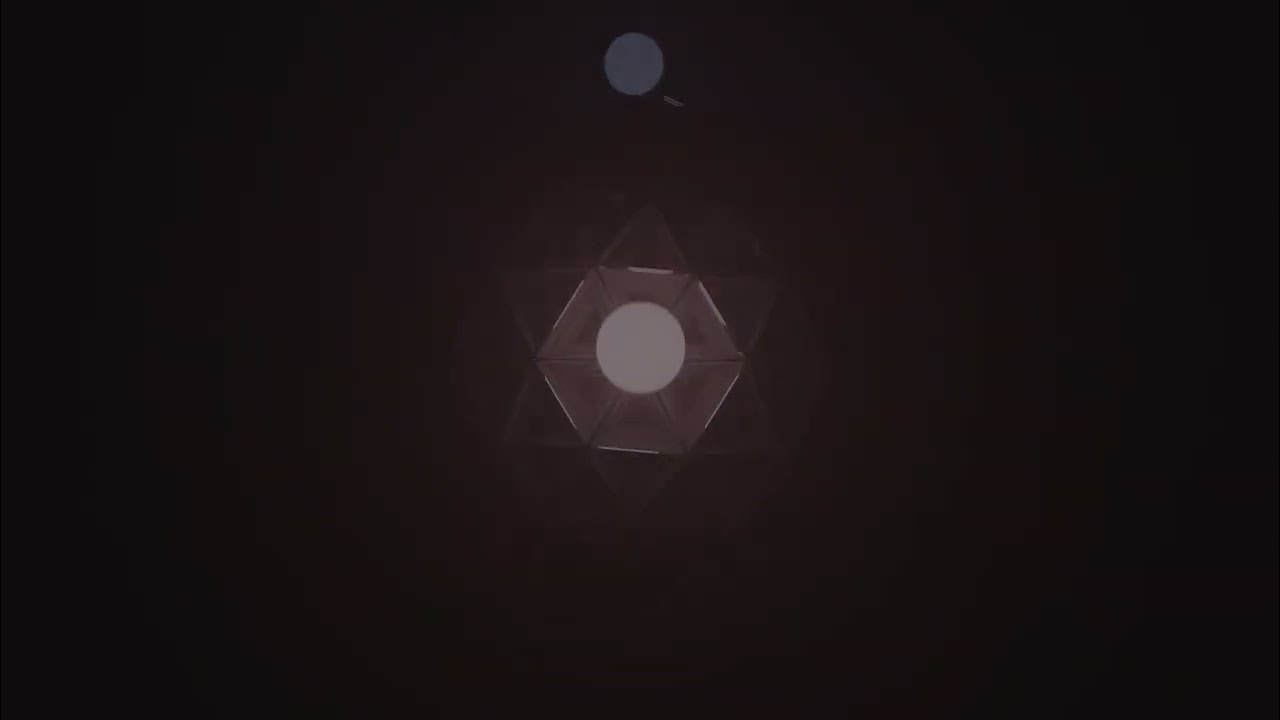 Lights orbiting a icosphere