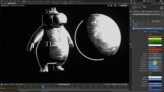 #Pure_Comic_Shader_1_2 Demo #Blender_2_90_(EEVEE)
