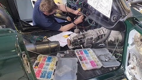 Installing advanced auto wiring harness into a Triumph Tr6 part 2