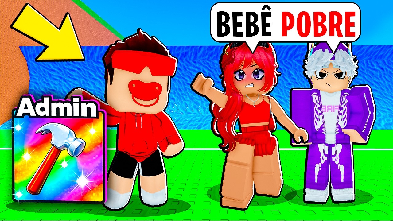 FINGI SER BEBÊ mas COM PODERES DE ADMIN NO TSUNAMI BRAINROT