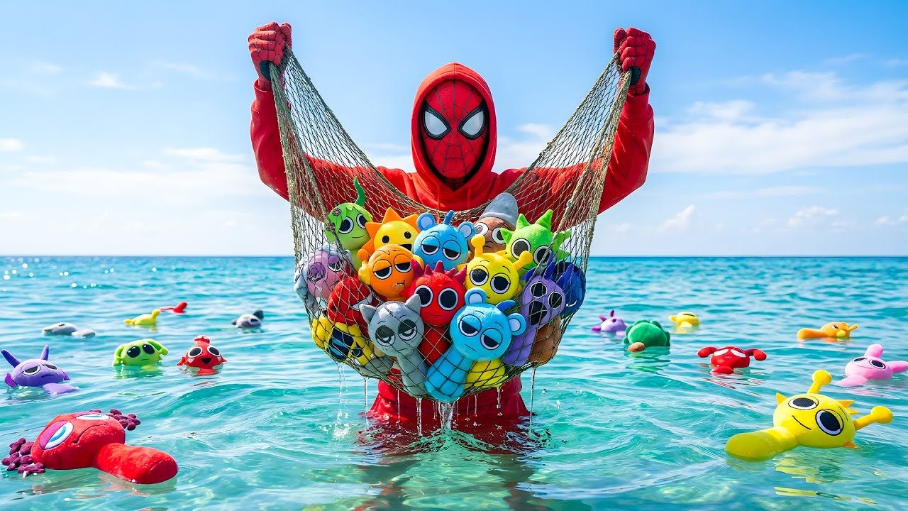 Is It Real? Spiderman Caught Sprunki at the Beach!
