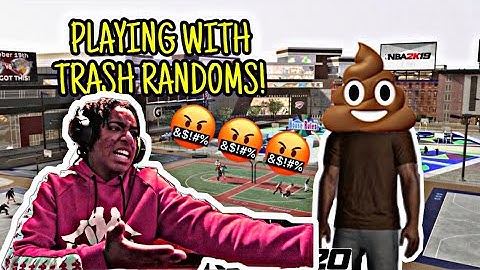 *RAGE* TRYING TO WIN WITH TRASH RANDOMS IN THE PARK! NBA 2K20