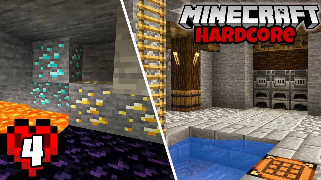 Let's Play Minecraft Hardcore | Mining Diamonds! Episode 4