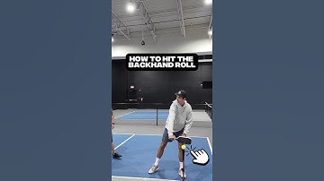How to Master the Pickleball Backhand Roll | Create Heavy Topspin ⚡️ #pickleballtips #pickleball