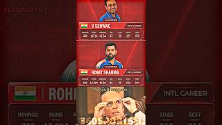 😱 Rohit Sharma vs Sehwag – Records Battle You Can't Ignore! 👑 #rohitsharma #cricket