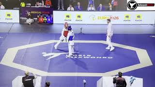 M -63 kg İmran ÖZKAYA (GER) - MERDANAJ Ernest (ALB) Avrupa Taekwondo Şampiyonası 2026
