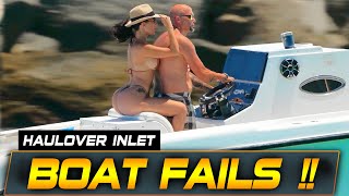 GRANDPA ALMOST SINKS HIS EXPENSIVE BOAT AT HAULOVER INLET | BOAT ZONE