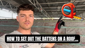 HOW TO SET OUT THE FIRST BATTEN ON A PITCHED ROOF.