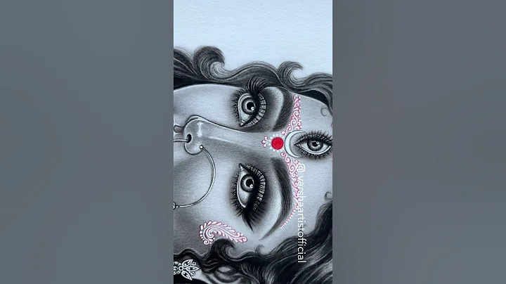 Maa Durga Drawing ✍🏻🌺 #maa #maadurga #durga #durgamaa #drawing #shorts #sketch #art #ytshorts #yt
