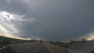 Hailstorm On I-40 West Near Amarillo Texas June 11 2023  (Timelapse)