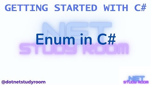 17  Enumeration Type in C#
