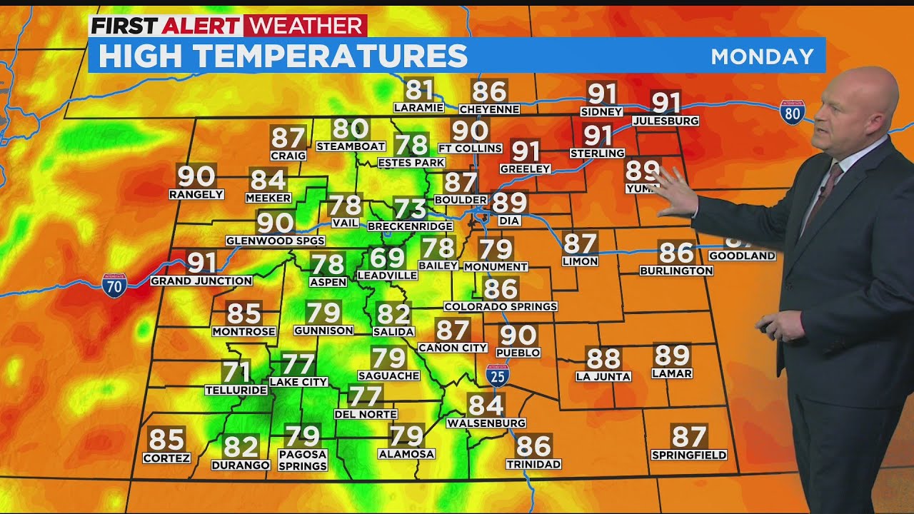 Hot and mostly dry week ahead with elevated fire danger - YouTube