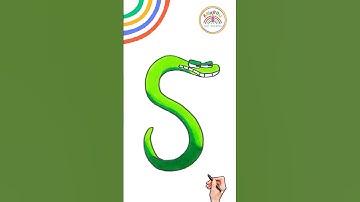 Alphabet Lore | How to Draw Alphabet Lore S Cute 🌈🔤 #alphabetlore #gaming #drawing #shorts