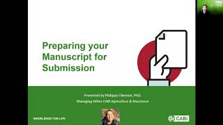 CABI Author Education Resources - Preparing for submission