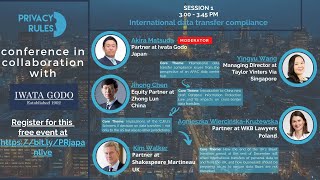Privacyrules Annual Event At Iwata Godo In Japan, Session 1 International Data Transfer Compliance