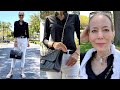 Timeless fashion chanel jumbo classic flap black ruffle top white jeans  classic style for women