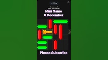 Hamster Kombat Mini Game 6 December solved Daily Update Today key Puzzle Mini Game coin