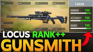 BEST ONE SHOT LOCUS GUNSMITH IN CALL OF DUTY MOBILE | LOCUS RANK BUILD FOR COD MOBILE|