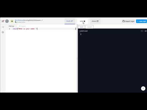 Getting input from the user in Python