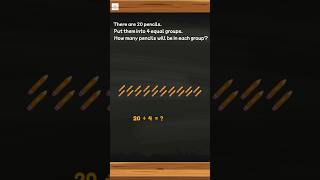 Division for Kids | Word Problem | 20 ÷ 4 | Group Making | #shortsfeed #shorts