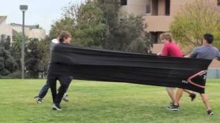 Human Slingshot At School