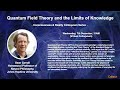 Quantum field theory and the limits of knowledge   sean carroll  12722