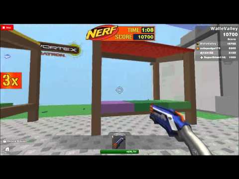 Roblox Nerf Double Your Blasting Target Challenge Mvp With The - nerf rough cut roblox